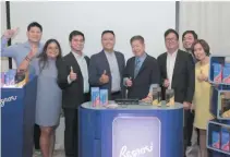  ??  ?? IN PHOTO (L-R) are RJ Ibanez, HR manager; Jennifer Millan, Training manager; Jido Ramirez, Brand manager; Jess Tony Cruz – COO; Dr. Vinson B. Pineda, president and CEO; Victor Galzote, Marketing director; Arnold Pineda, Creative manager; and Cristy Del Rosario, National Sales manager.