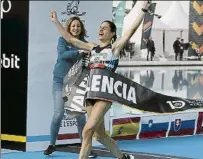  ?? FOTO: EFE ?? Marta Galimany batió el récord de España de Maratón