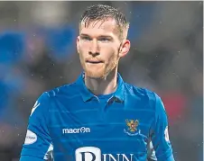  ??  ?? St Johnstone defender Jamie McCart.