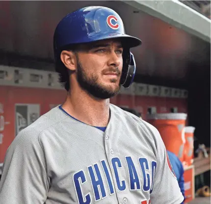  ?? BRAD MILLS/USA TODAY SPORTS ?? Kris Bryant had the worst season of his MLB career this year with the Cubs.