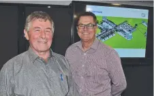  ??  ?? PREFEASIBI­LITY STUDY: Queensland Pacific Metals directors John Downie and Andrew Matheson.