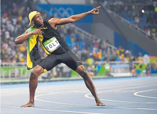  ?? AFP ?? Usain Bolt – der schnellste Mann der Welt beendet nach der WM in London seine Karriere.