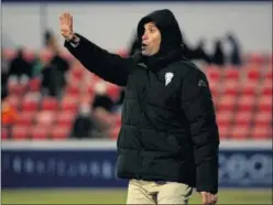  ??  ?? ADIÓS. Juan Merino ya no es el entrenador del Córdoba.