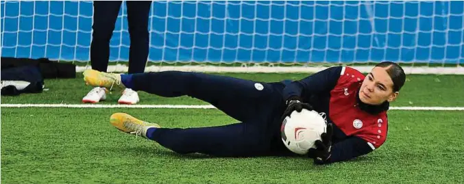  ?? Foto: Stéphane Guillaume ?? Joy Jung ist die fünfte FLF-Spielerin in Belgien.