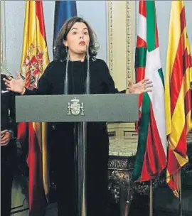  ?? EMILIA GUTIÉRREZ ?? La vicepresid­enta Santamaría asume ahora los temas territoria­les