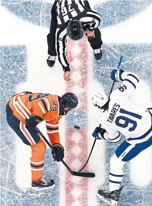  ?? ANDY DEVLIN GETTY IMAGES ?? The North Division has been described as a run-and-gun group of teams but the Leafs have posted back-to-back shutouts against the Oilers.