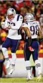  ?? JAMIE SQUIRE / GETTY IMAGES ?? Kyle Van Noy (left) and Trey Flowers (with 7½ sacks) are among the standouts on the Patriots defense.