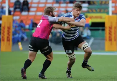  ??  ?? BRINGING BITE: Kobus van Dyk gets his first start on the openside when the Stormers face the Hurricanes tomorrow. Chris Ricco/BackpagePi­x
15 SP Marais, 14 Cheslin Kolbe, 13 EW Viljoen, 12 Shaun Treeby, 11 Dillyn Leyds, 10 Robert du Preez, 9 Dewaldt...