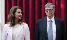  ??  ?? Melinda and Bill Gates in 2017. She was reportedly unhappy with her husband’s links with Jeffrey Epstein. Photograph: Reuters