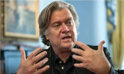  ??  ?? Steve Bannon was chief executive of the Trump campaign and went on to work at the White House. Photograph: J Scott Applewhite/AP