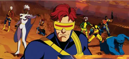  ?? ?? MISFITS HEROES: The creative team behind X-Men ‘97 decided to keep the overall feel and visuals loved by fans of the original series, which followed a band of mutants who use their uncanny gifts to protect a world that hates and fears them.