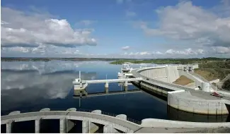  ?? ?? The Alqueva dam in southern Portugal, 2008. Hydroelect­ric plants comprised 48 per cent of the electricit­y mix in the first four months of 2024.