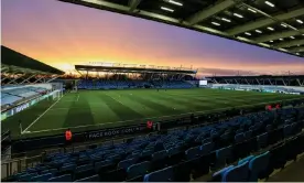  ?? Photograph: Isaac Parkin/PA ?? Manchester City’s Academy Stadium, with a reduced capacity of 5,000, will host three group games in July.