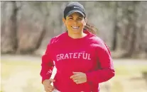  ?? LARRY WONG ?? Former Canadian Olympic pairs figure skating champion Jamie Salé says she and her family are taking part in the Alberta Cancer Foundation’s virtual 5K run.