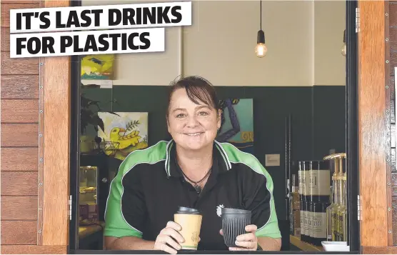  ?? Picture: MATT TAYLOR ?? PASSIONATE: Kelly Bolger’s Kell's Kitchen and Brew Bar will host the launch of the Plastic-free Townsville campaign.