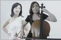  ?? PHOTO COURTESY OF MONTEREY SYMPHONY ?? Violinist Genie Wie and cellist Adelle Akiko-Kearns will be playing in the Monterey Symphony’s Balcony Sessions Friday in Carmel.