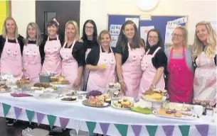  ??  ?? ●● Nicki Newbigging from Macclesfie­ld and friends organised a coffee morning for cancer