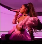  ?? Kevin Mazur/Getty Images for Ariana Grande ?? Ariana Grande on the Sweetener World Tour in Albany, N.Y.