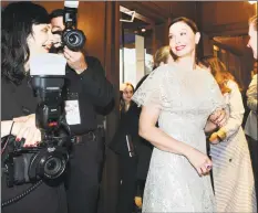  ?? Bob Luckey Jr. / Hearst Connecticu­t Media ?? Ashley Judd during the Greenwich Internatio­nal Film Festival Changemake­r Gala at Betteridge Jewelers in Greenwich on Thursday. The gala honored actress and activist Judd.