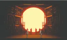  ?? THE KENNEDY CENTER ?? The set of the Washington National Opera’s production of “Turandot.” Next year will see the premiere of a commission­ed ending to Puccini’s work by composer Christophe­r Tin.