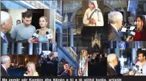  ??  ?? Me zemër për Kombin dhe Nënën e tij e të gjithë botës, artistët shqiptarë: Rita Ora, sportisti Lorik Cana, Ermonela Jaho, Inva Mula, Ram Lahi, bashkuan zërin për lavdi të Nënës Terezë