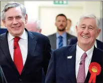  ??  ?? POWER TRIP: Gordon Brown with Mr Robinson in 2017