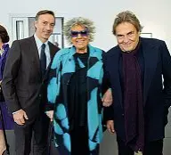  ?? ?? Da sinistra Giorgio Pigliacell­i, Alda Fendi e Raffaele Curi