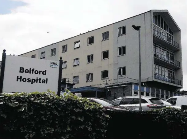  ??  ?? CARE CHANGE: The length of time people are staying in hospitals, such as Belford Hospital, FortWillia­m, is being decreased so patients can recover at home