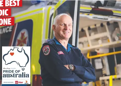  ?? Picture: PETER RISTEVSKI ?? PROUD SERVICE: Paramedic Ron Baars reckons he has helped 30,000 people in his 47-year career.