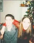  ??  ?? Dan Spano and his sister, Melissa Castiglia, on Christmas Eve around 2001.