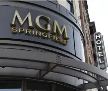  ?? CHRISTOPHE­R EVANS / HERALD STAFF FILE ?? MARQUEE NAME: The MGM Springfiel­d resort casino has created jobs and boosted tourism in downtown Springfiel­d.