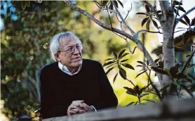  ?? Carlos Avila Gonzalez/ The Chronicle ?? UC Berkeley law school dean Erwin Chemerinsk­y is shown at his home on Jan. 19, 2021. His decision to order a Palestinia­n protester to leave a dinner has sparked a First Amendment debate.