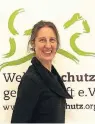  ?? FOTO: WELTTIERSC­HUTZGESELL­SCHAFT E.V./ DPA-TMN ?? Daniela Schrudde arbeitet bei der Welttiersc­hutzgesell­schaft.