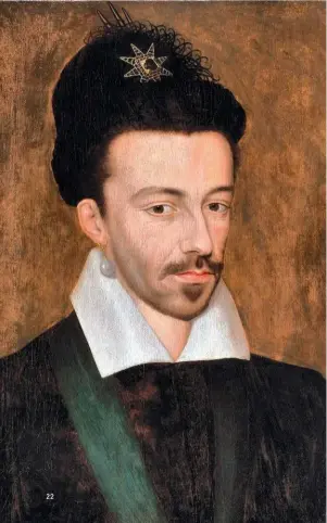  ??  ?? Portrait d’époque d’Henri III (1551-1589), anonyme ; musée Granet à Aix en Provence.