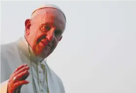  ?? AP FOTO ?? VISIT. Pope Francis visits the National Martyrs’ Memorial of Bangladesh.