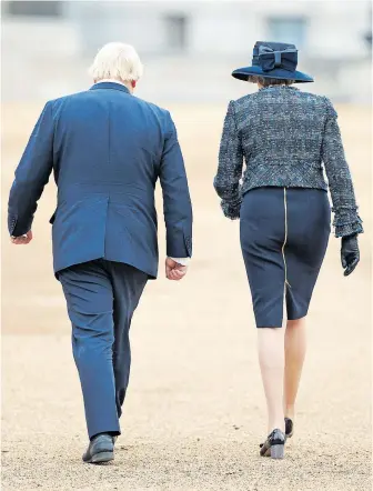  ?? [ Getty Images] ?? Das Verhältnis von Ex-Premiermin­isterin Theresa May zu ihrem Nachfolger, Boris Johnson, ist schon seit Langem gestört. Seit Neuestem macht sie kein Hehl mehr aus ihrer Abneigung.