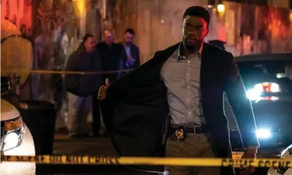  ??  ?? Tough reputation … Chadwick Boseman in 21 Bridges. Photograph: Matt Kennedy/STX Entertainm­ent