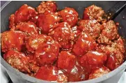  ?? CONTRIBUTE­D ?? This recipe for barbecued meatballs is the one Gloria Yoder’s mom always used when Gloria was a girl.