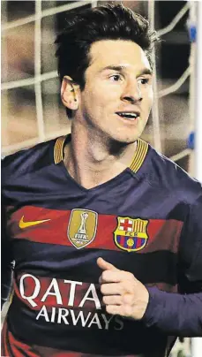  ?? Lionel Messi povede svůj klub k vítězství, které by téměř pojistilo pro vedoucí tým španělské ligy další titul. ??