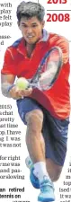  ?? HT PHOTO ?? Somdev Devvarman retired from profession­al tennis on Sunday.
