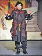  ?? 01_B51panto02 ?? Genghis played by David Simpkin received a volley of boos as the bad guy in the production.