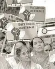  ??  ?? The RTI regime is at a crossroads today. There have been vigorous protests, and civil society may move court HT PHOTO