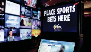  ?? SARAH KLOEPPING/USA TODAY NETWORK-WISCONSIN ?? Ohio in 2023 is set to join more than two dozen states in allowing sports gambling.