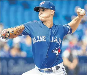  ?? CP PHOTO ?? Toronto Blue Jays starting pitcher Thomas Pannone works against the Baltimore Orioles during a game in Toronto on Wednesday, Aug. 22.
