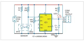  ??  ?? Fig. 2: Internal circuit diagram of Opto-coupler type speed sensor module (FC-03)