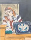  ?? Photos / AP ?? Courtroom artist Elizabeth Williams sketches high profile trials including, clockwise from right, four images from various points in Ghislaine Maxwell’s trial; R. Kelly, Harvey Weinstein and Jeffrey Epstein.