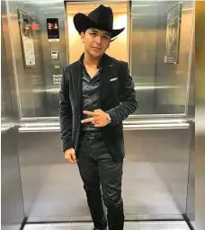  ?? |CORTESíA ?? El cantante mexicano busca abrirse más puertas en su carrera.