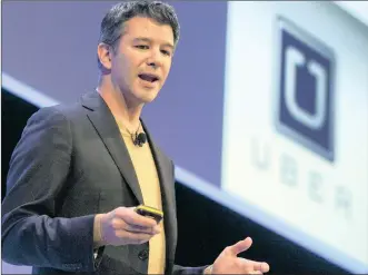  ?? PHOTO: EPA ?? Travis Kalanick, founder and chief executive of Uber, delivers a speech at the Institute of Directors Convention at the Royal Albert Hall in central London. He has resigned under pressure from investors.