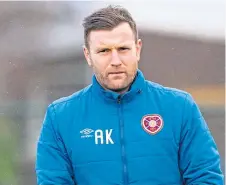  ??  ?? Hearts assistant boss Andy Kirk.