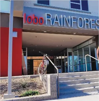  ??  ?? The Lobo Rainforest building was largely empty during the pandemic, but Rainforest Inn